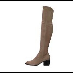 Women’s Rewind Taupe Suede Over Knee Boots Size 10 US!
